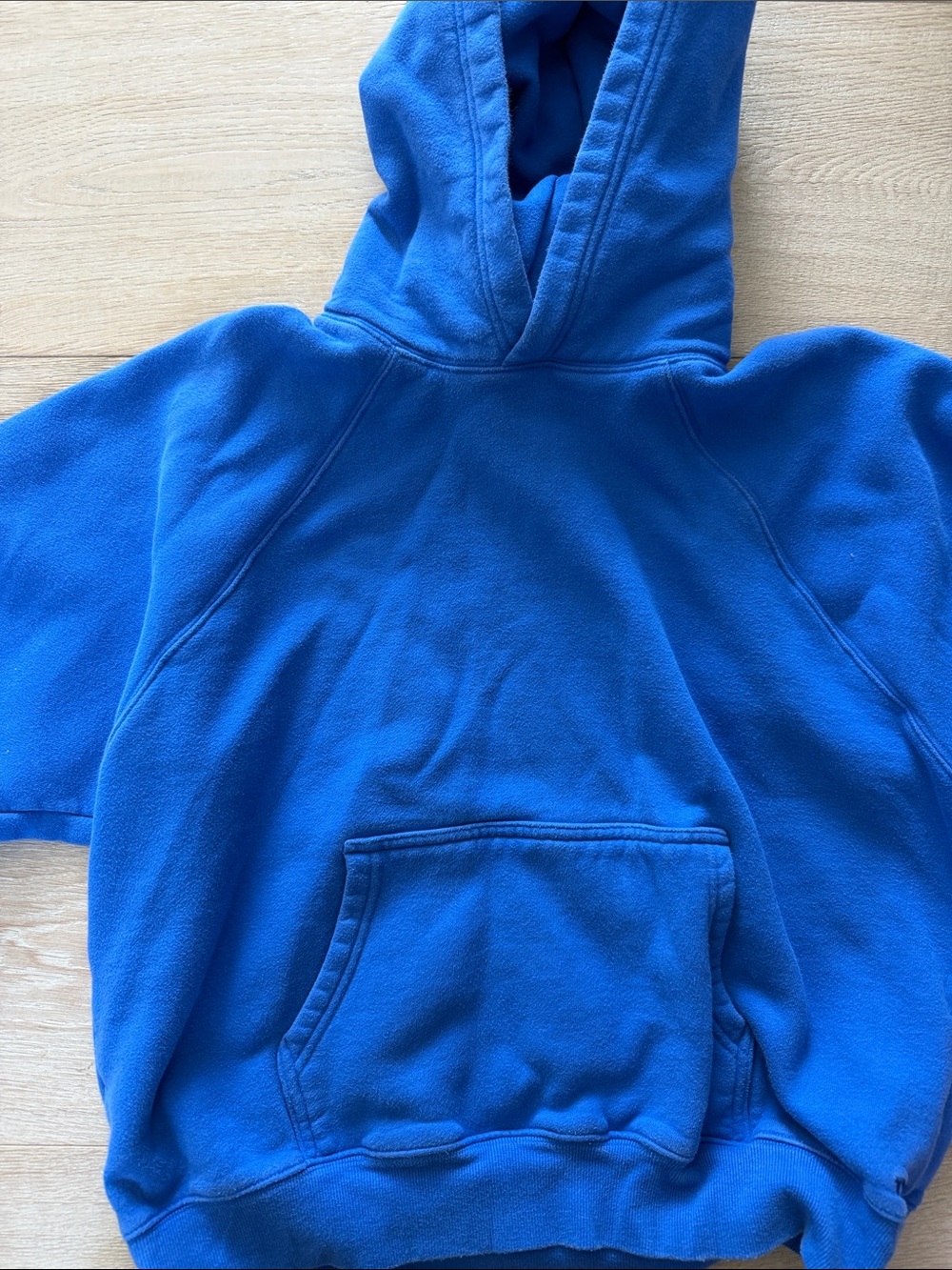 Aritzia Royal Blue Fleece Hooded Pullover